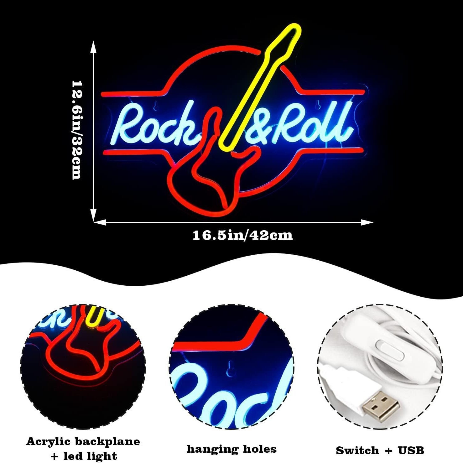 早いもの胜ち ネオンサイン ロックギター 多階段調光可 Rock&Rollネオンライト ギターロックLEDネオンサイン 音楽店看板 LED看板 USB給電 ギター 部屋飾り バー ダンス 誕生日パーテ 早いもの胜ち ネオンサイン ロックギター 多階段調光可 Rock&Rollネオンライト ギターロックLEDネオンサイン 音楽店看板 LED看板 USB給電 ギター 部屋飾り バー ダンス 誕生日パーテ