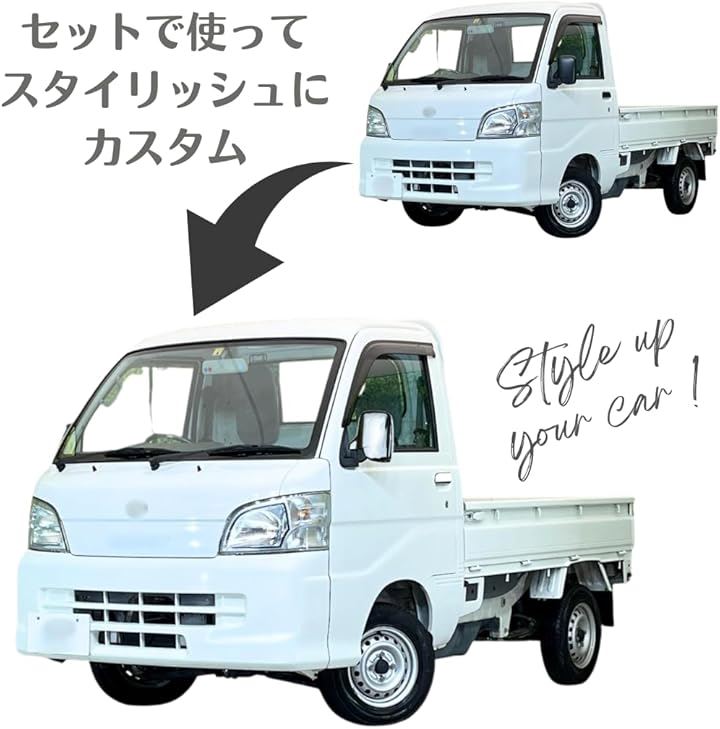 ハイゼットトラック対応 S200P S210P ミラーカバー ドアカバー セット 予備の両面テープ付 シルバー サイドミラー ドアハンドル( シルバーセット) mdprevattcaulkingandwaterproofing.com