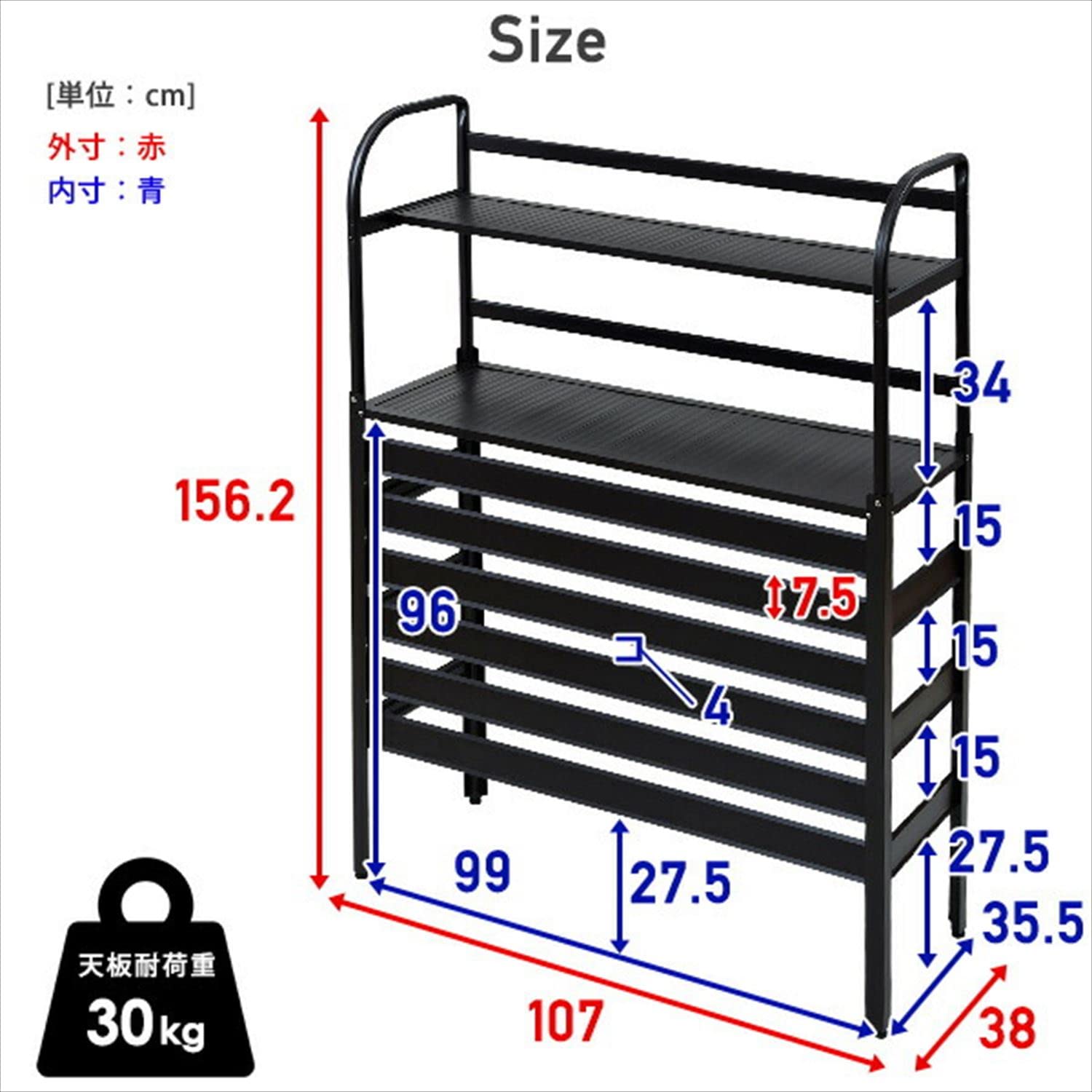 ガーデンマスターエアコンカバー 室外機 アルミ製 大型タイプ 棚付きKAAC-100T(DBR) ダークブラウン