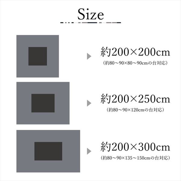 い出のひと時に、とびきりのおしゃれを！ 約200x200cm 単品 こたつ布団