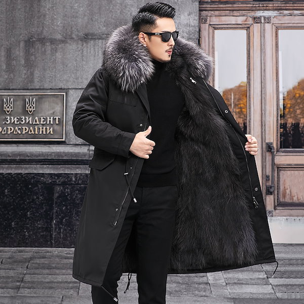 Qoo10] 超人気 メンズ モッズコート 裏起毛 裏