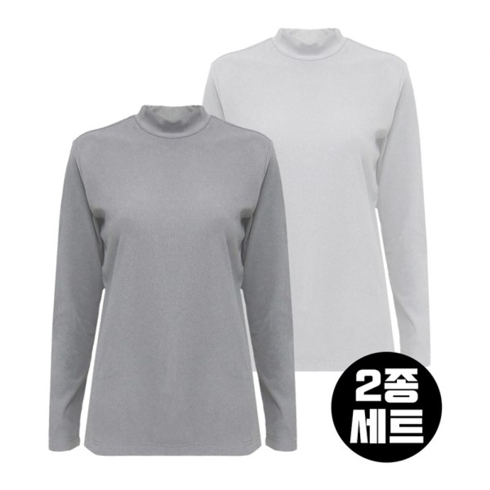 (マウンテンバレー) マウンテンバレー 2点セット女性用インナーハーフネックベーシック Tシャツ MVT4391W (マウンテンバレー) マウンテンバレー 2点セット女性用インナーハーフネックベーシック Tシャツ MVT4391W