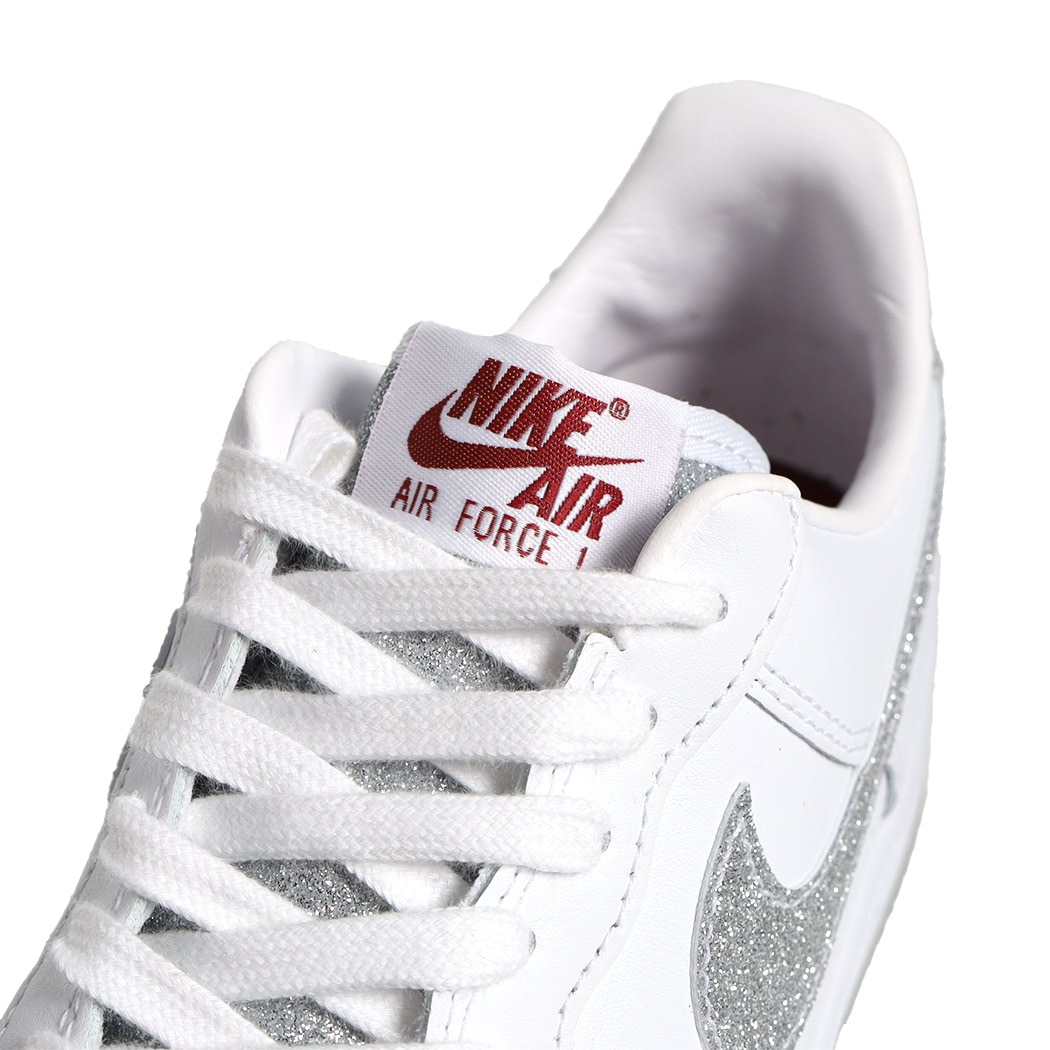 NIKE ナイキ ウィメンズ エアフォース スニーカー WMNS AIR FORCE 1 07 LX GLITTER SWOOSH ( 白 ホワイト ラメ レディース HQ3461-191 )