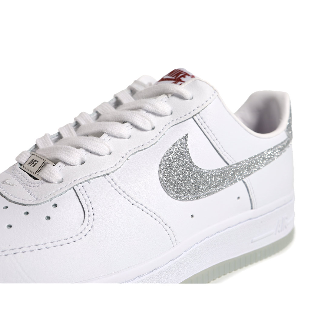 NIKE ナイキ ウィメンズ エアフォース スニーカー WMNS AIR FORCE 1 07 LX GLITTER SWOOSH ( 白 ホワイト ラメ レディース HQ3461-191 )