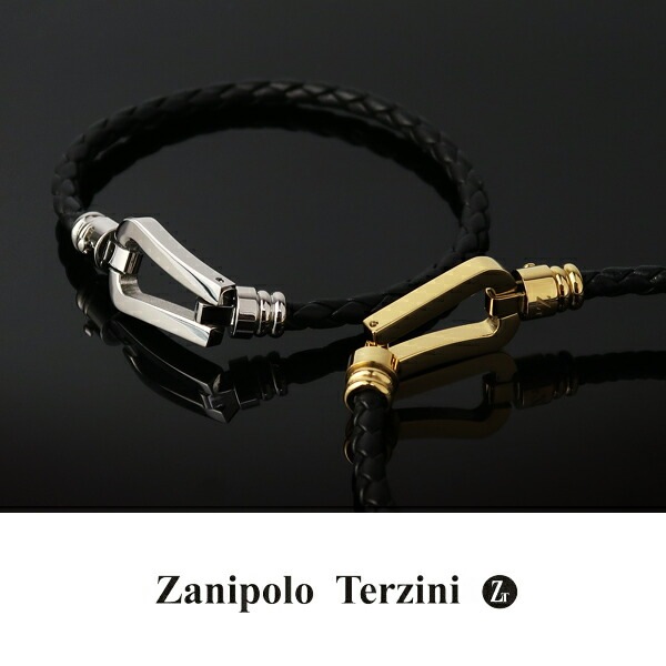 ザニポロタルツィーニ 馬蹄 サージカルステンレス レザー バングル ブレスレット レザーブレス ザニポロタルツィーニ 馬蹄 サージカルステンレス レザー バングル ブレスレット レザーブレス