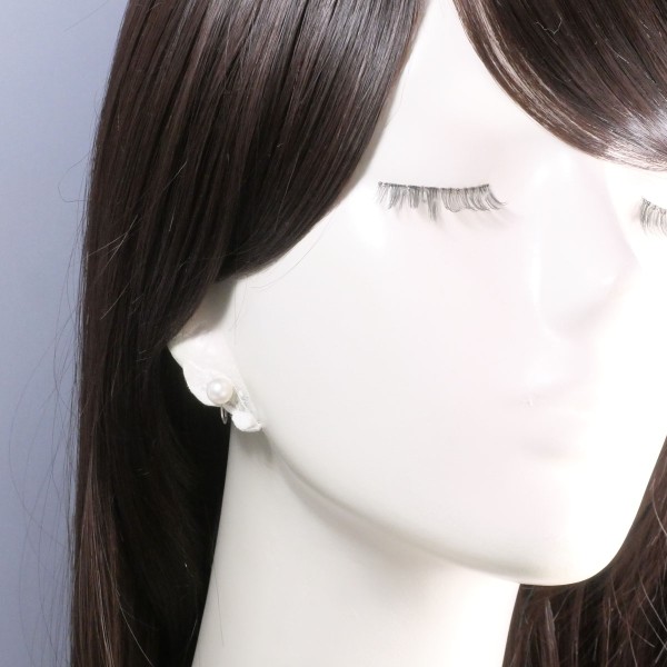 K14 14金 WG ホワイトゴールド イヤリング パール(真珠) ジュエリー 中古