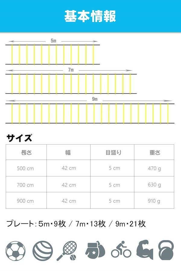 Qoo10] ラダー トレーニング アジリティラダー