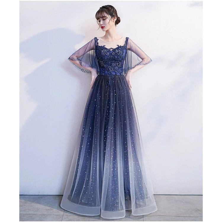 新品/第1弾キャンペーンロングドレス 演奏会用ドレス パーティードレス Aライン 結婚式 演奏会 ステージドレス 大きいサイズ アフタヌーンドレス 20代 30代 イブニングド