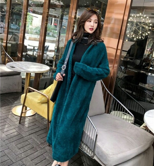 ロングカーディガン シャギー ニット 厚手 レディース コーディガン 無地 きれいめ ボタンなし ゆったり 長袖 秋冬 オフィス ライトアウター ニットコート ロングカーディガン シャギー ニット 厚手 レディース コーディガン 無地 きれいめ ボタンなし ゆったり 長袖 秋冬 オフィス ライトアウター ニットコート