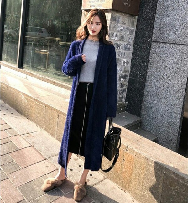 ロングカーディガン シャギー ニット 厚手 レディース コーディガン 無地 きれいめ ボタンなし ゆったり 長袖 秋冬 オフィス ライトアウター ニットコート ロングカーディガン シャギー ニット 厚手 レディース コーディガン 無地 きれいめ ボタンなし ゆったり 長袖 秋冬 オフィス ライトアウター ニットコート