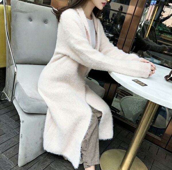 ロングカーディガン シャギー ニット 厚手 レディース コーディガン 無地 きれいめ ボタンなし ゆったり 長袖 秋冬 オフィス ライトアウター ニットコート ロングカーディガン シャギー ニット 厚手 レディース コーディガン 無地 きれいめ ボタンなし ゆったり 長袖 秋冬 オフィス ライトアウター ニットコート