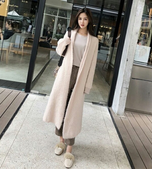 ロングカーディガン シャギー ニット 厚手 レディース コーディガン 無地 きれいめ ボタンなし ゆったり 長袖 秋冬 オフィス ライトアウター ニットコート ロングカーディガン シャギー ニット 厚手 レディース コーディガン 無地 きれいめ ボタンなし ゆったり 長袖 秋冬 オフィス ライトアウター ニットコート