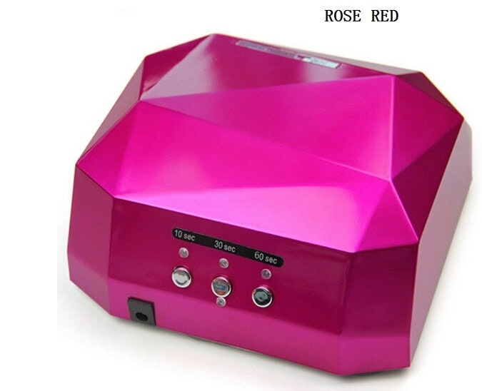 をダイヤモンド形状ネイルドライヤーled ランプ36ワットジェルネイル機ドライマニキュアツール保護ランプで自動センサー