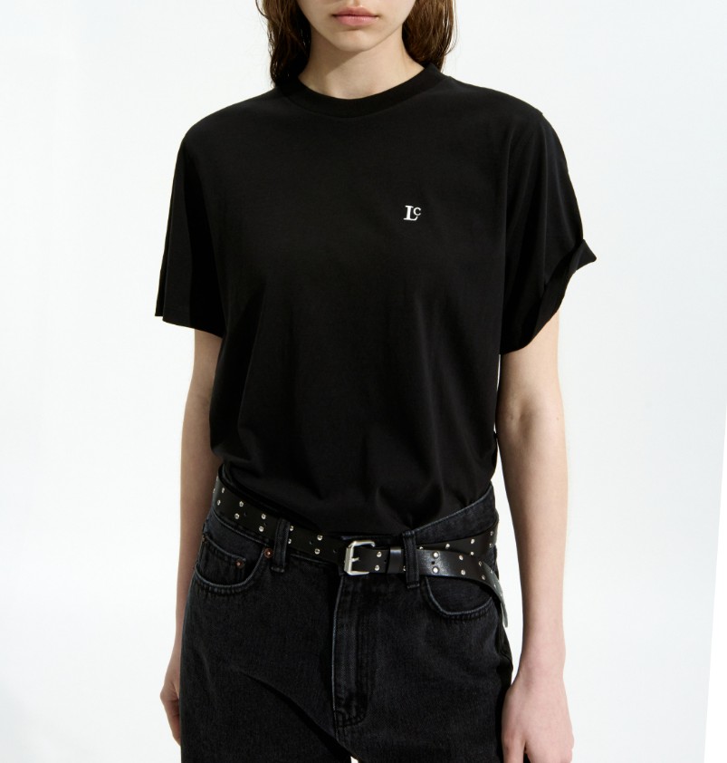 STUDDED LEATHER BELT (LC257BE03BK) STUDDED LEATHER BELT (LC257BE03BK)