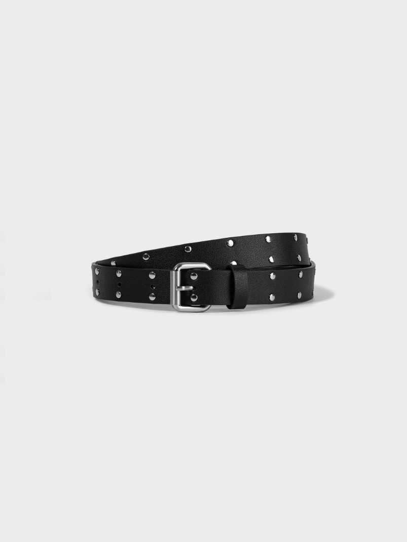 STUDDED LEATHER BELT (LC257BE03BK) STUDDED LEATHER BELT (LC257BE03BK)