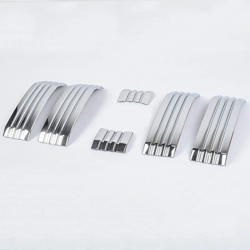 トヨタ ランドクルーザープラド 150系 用 フロント ラジエータグリル トリム 保護 パーツ 6ピース 2種可選