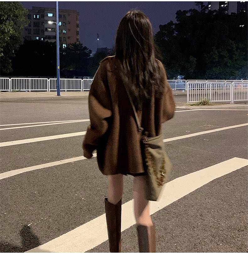 トップス カーディガン 袖あり 長袖 萌袖 襟なし モコモコ 前開き