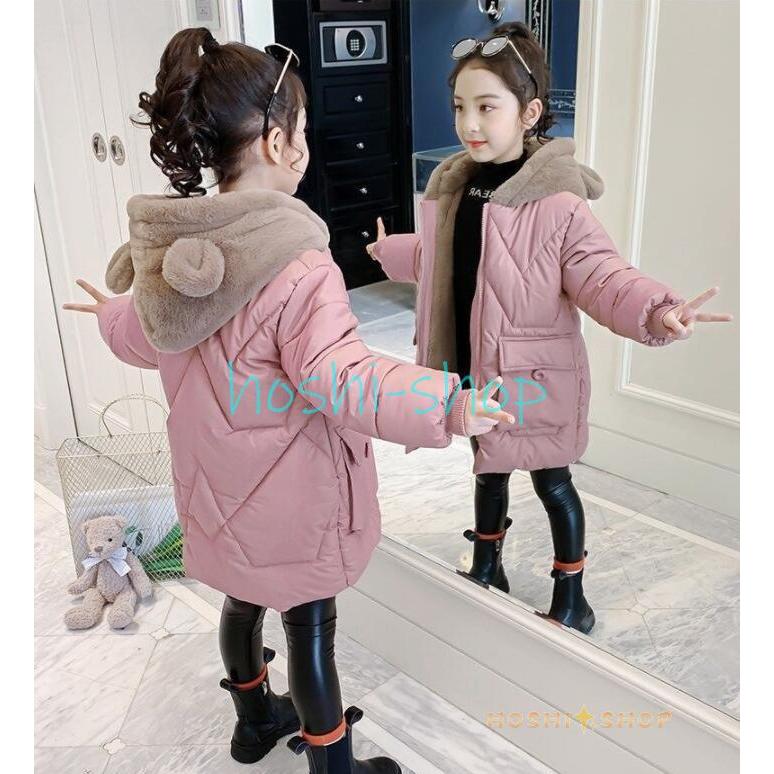 中綿コート キッズ 韓国子供服 男の子 女の子 冬服 子供コート アウター 厚手 ダウン風コート キッズコート ロングコート 中綿ジャケット フード付き