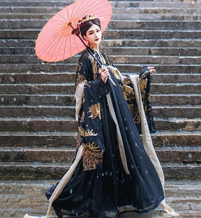 ハロウィン チャイナ服 メンズ/レディース 漢服 中華服 グラデーション 中華コスプレ衣装 新作 長袖 3点セット 女性用 男性用 カンフー衣装 ブラウス＋スカート＋羽織３点セット 華流コスチューム
