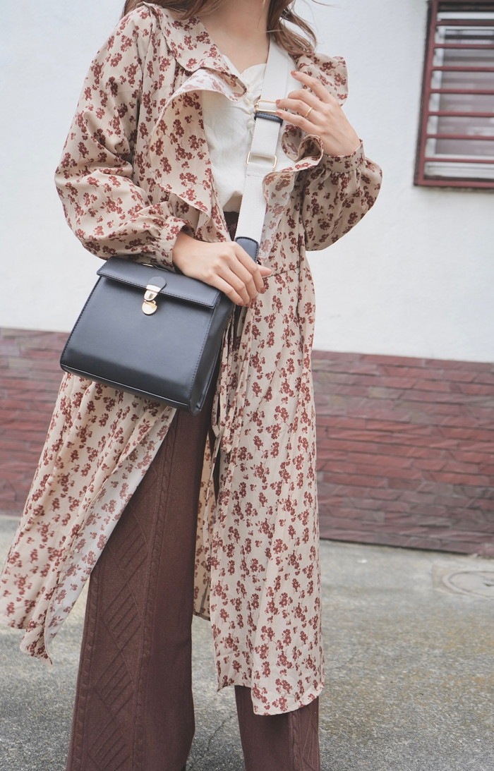 One Color Flower 2way Long Gown/Onepiece (beige) A,D,G レディース One Color Flower 2way Long Gown/Onepiece (beige) A,D,G レディース