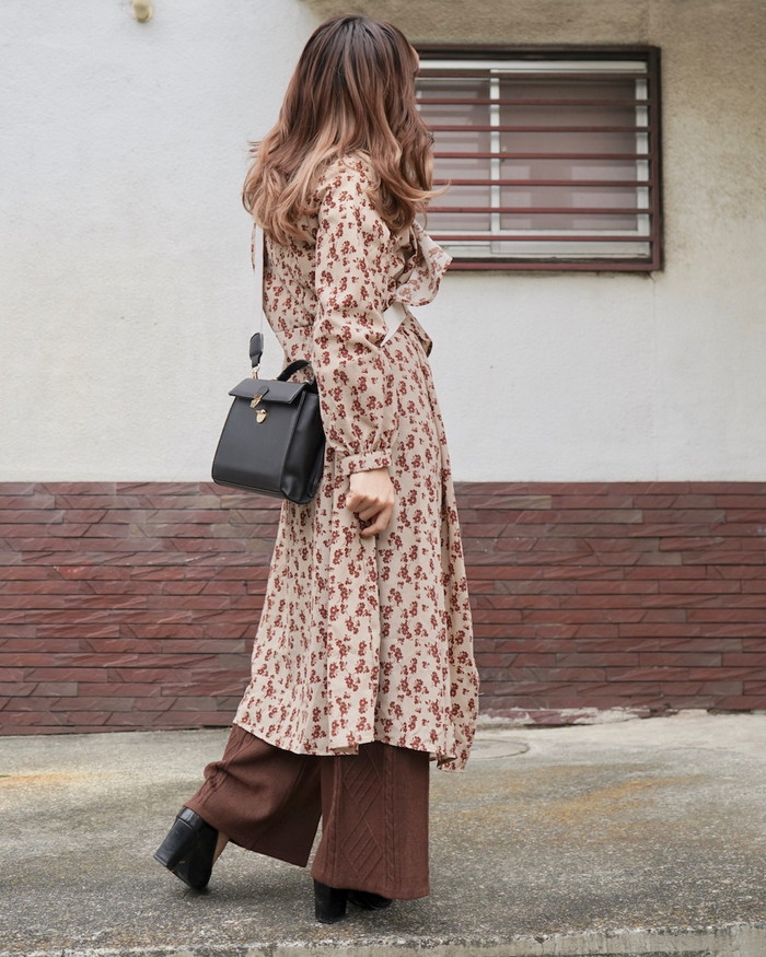 One Color Flower 2way Long Gown/Onepiece (beige) A,D,G レディース One Color Flower 2way Long Gown/Onepiece (beige) A,D,G レディース