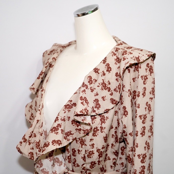 One Color Flower 2way Long Gown/Onepiece (beige) A,D,G レディース One Color Flower 2way Long Gown/Onepiece (beige) A,D,G レディース