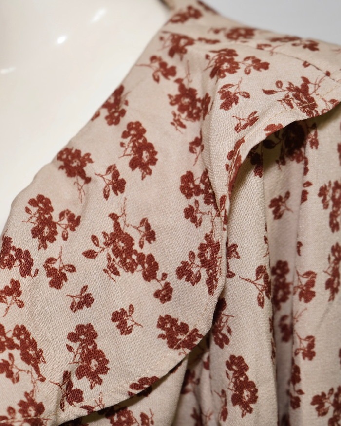 One Color Flower 2way Long Gown/Onepiece (beige) A,D,G レディース One Color Flower 2way Long Gown/Onepiece (beige) A,D,G レディース