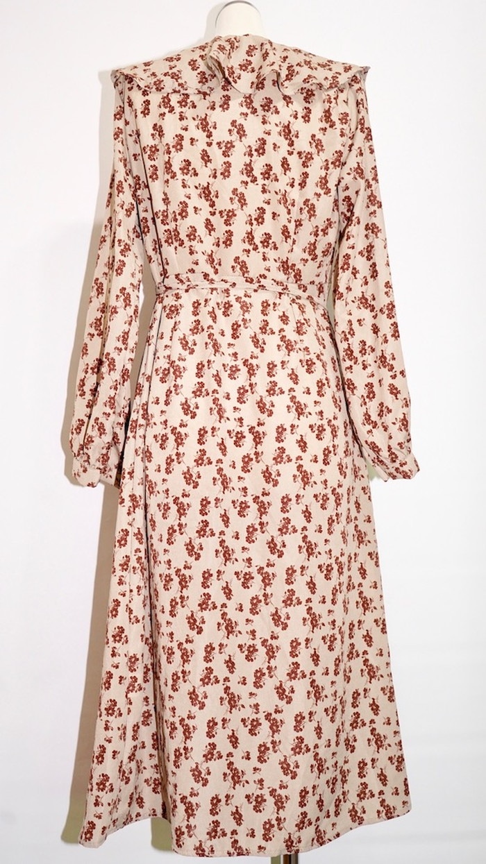 One Color Flower 2way Long Gown/Onepiece (beige) A,D,G レディース One Color Flower 2way Long Gown/Onepiece (beige) A,D,G レディース