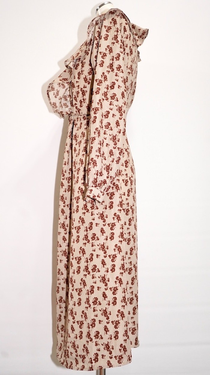 One Color Flower 2way Long Gown/Onepiece (beige) A,D,G レディース One Color Flower 2way Long Gown/Onepiece (beige) A,D,G レディース