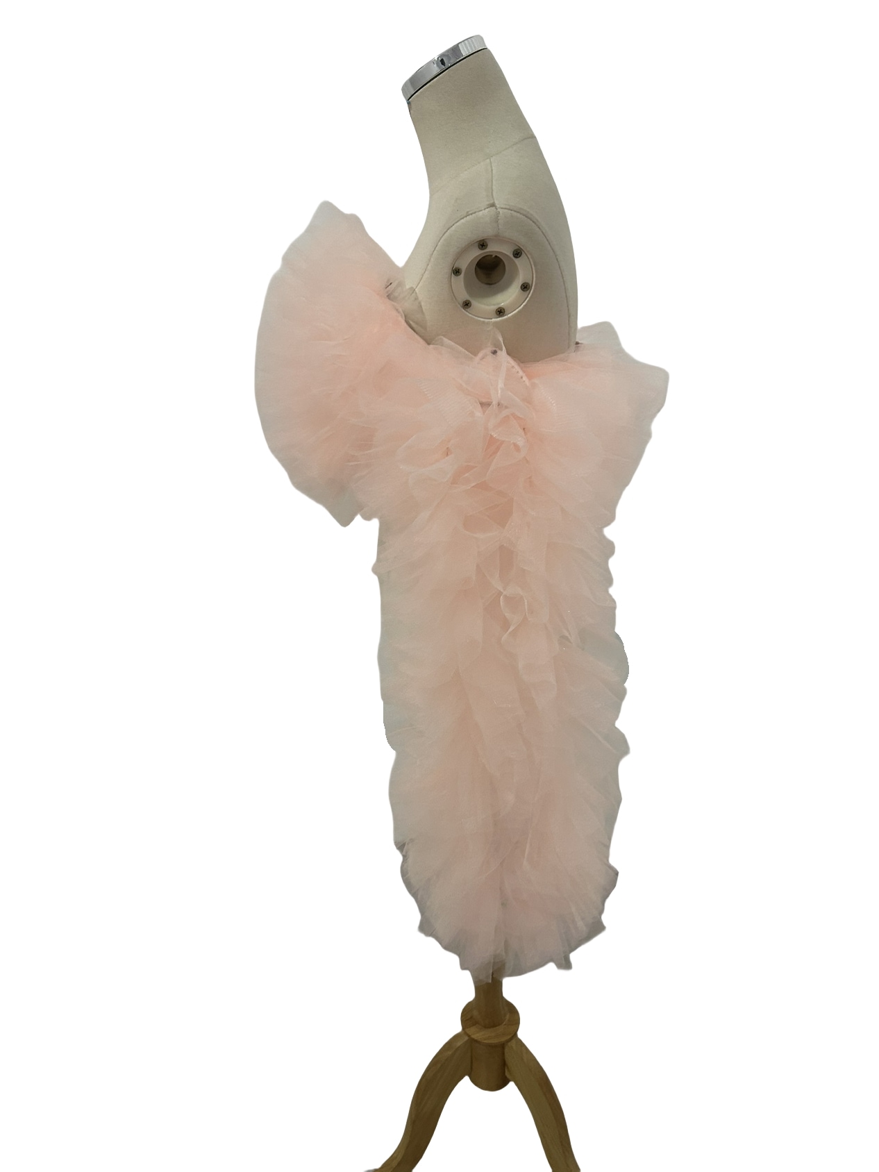 トップス ピンク ソフトチュール オフショルダー 長袖 もこもこ 可愛い 前撮り トップス ピンク ソフトチュール オフショルダー 長袖 もこもこ 可愛い 前撮り