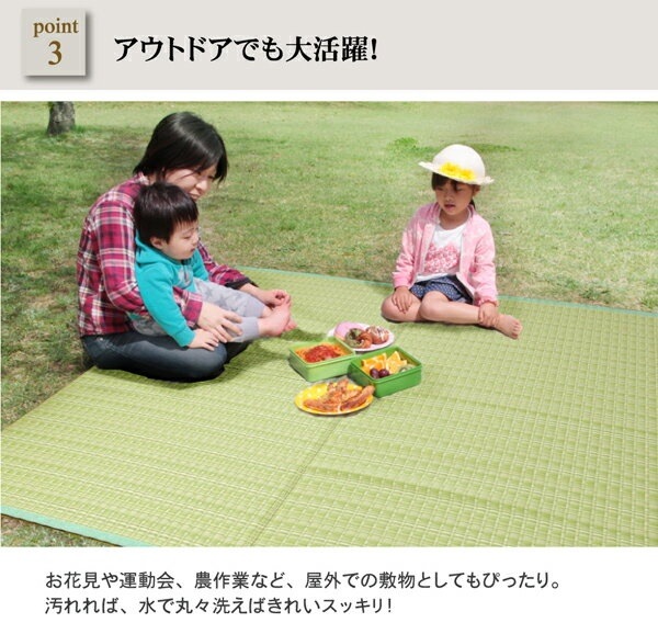 洗える PPカーペット/ラグマット ベージュ 本間3畳 約191cm286cm 日本製 防ダニ 防カビ バルカン