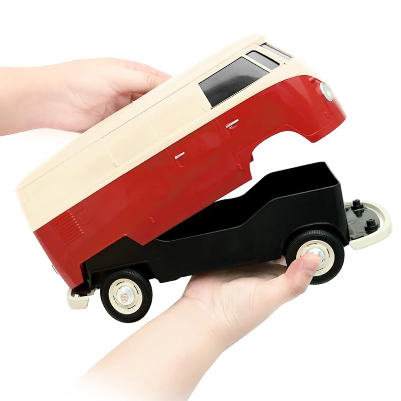 ティッシュケース+(プラス) T1バス カップホルダー付き ツートーン レッド2 T1 bus tissue case 2tone RED ティッシュケース+(プラス) T1バス カップホルダー付き ツートーン レッド2 T1 bus tissue case 2tone RED