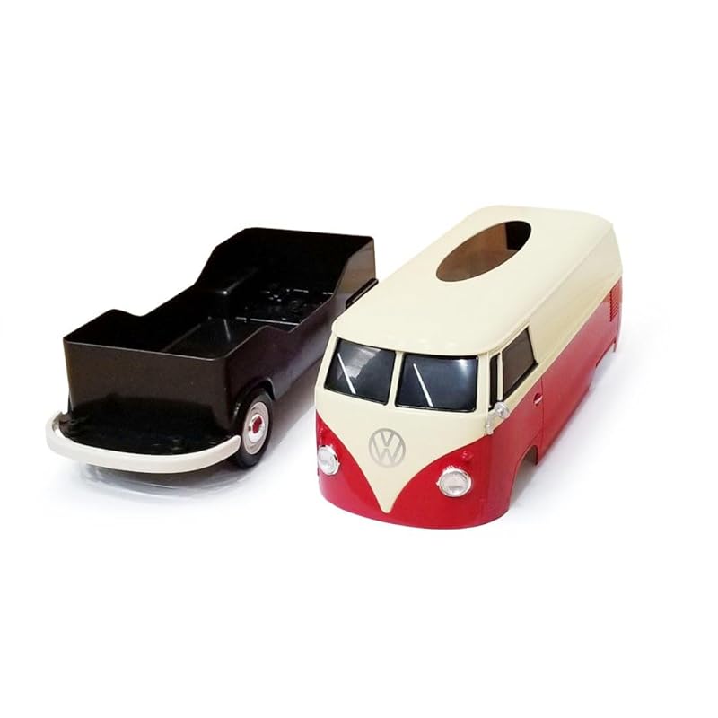 ティッシュケース+(プラス) T1バス カップホルダー付き ツートーン レッド2 T1 bus tissue case 2tone RED ティッシュケース+(プラス) T1バス カップホルダー付き ツートーン レッド2 T1 bus tissue case 2tone RED
