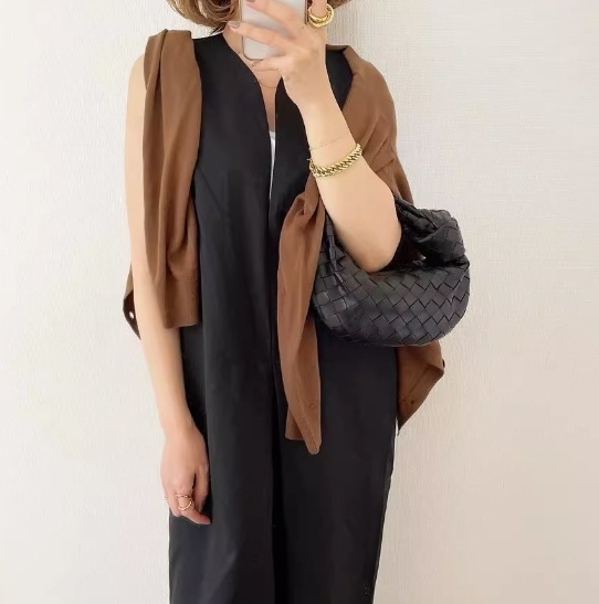 Vネック ノースリーブ ジャンプ スーツ ベスト ジャンプスーツ プチワイドレッグ ジャンプ スーツ オーバーオール