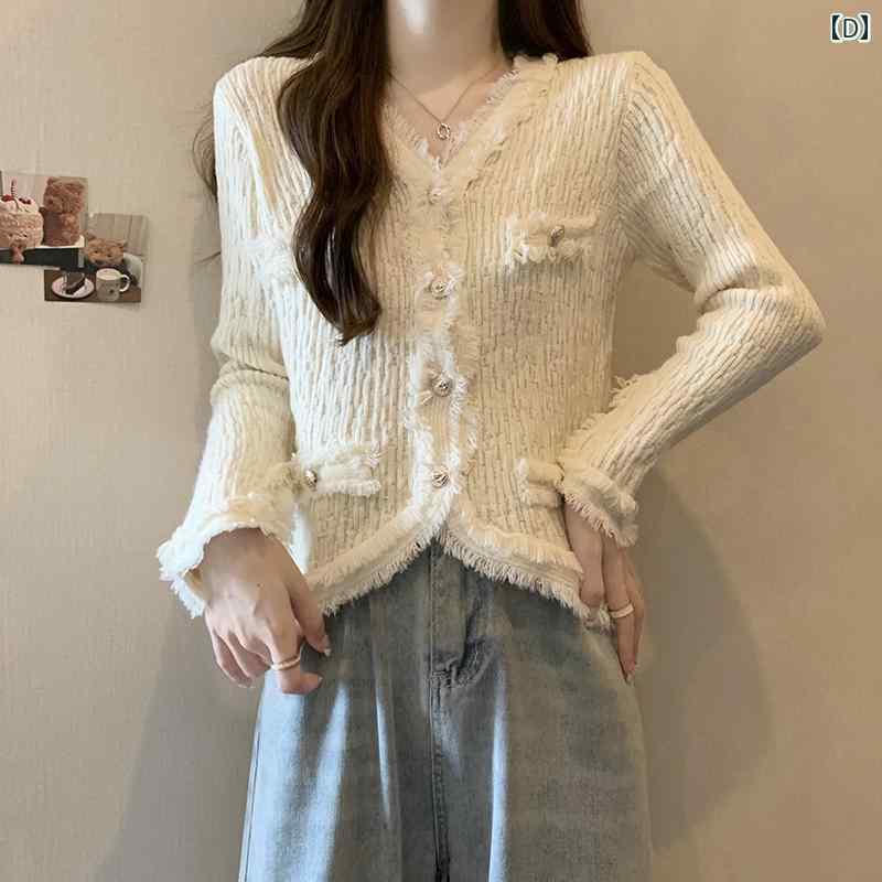 春 女性 フレンチ スタイル Vネック 赤 セーター ジャケット 大きサイズ ニット カーディガン スリミング スリット トップ mdprevattcaulkingandwaterproofing.com