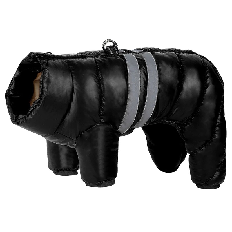 小型および中型犬用防水ジャケット,反射ペットコート,犬服,暖かいジャンプスーツ,フレンチブルドッグ服,冬