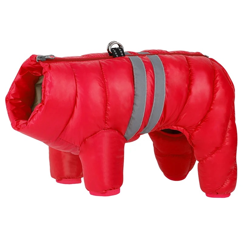 小型および中型犬用防水ジャケット,反射ペットコート,犬服,暖かいジャンプスーツ,フレンチブルドッグ服,冬