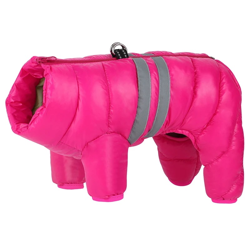 小型および中型犬用防水ジャケット,反射ペットコート,犬服,暖かいジャンプスーツ,フレンチブルドッグ服,冬