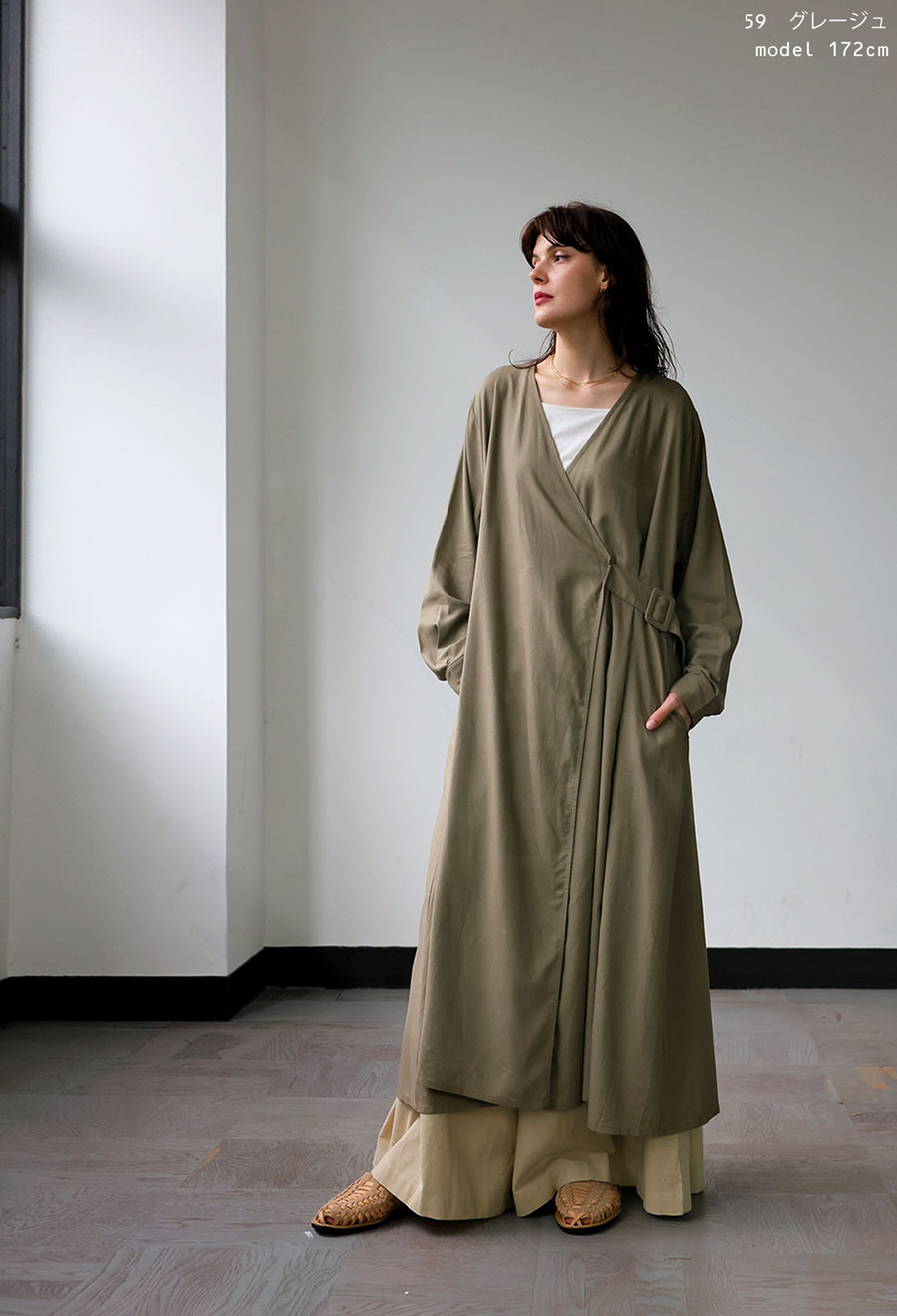 ラップワンピース ワンピース レディース ロング ・メール便不可