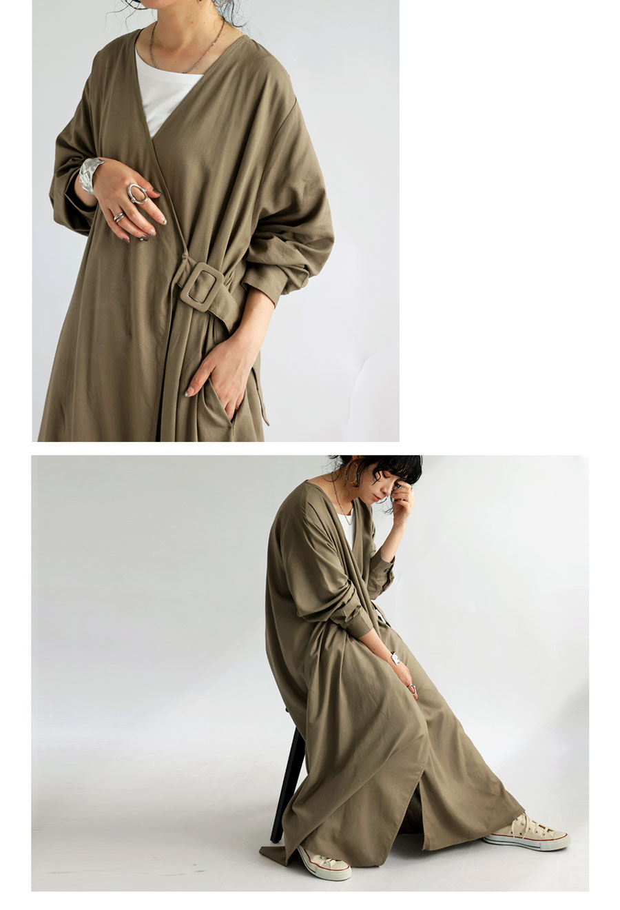 ラップワンピース ワンピース レディース ロング ・メール便不可