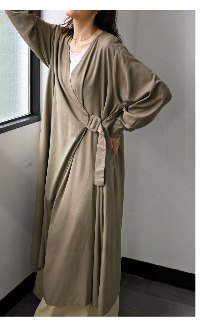 ラップワンピース ワンピース レディース ロング ・メール便不可