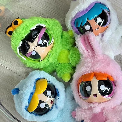パワーパフ ガールズ　ぬいぐるみ　コンプリート パワーパフガールズ ぬいぐるみマスコット ティーズファクトリー