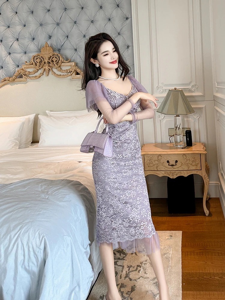 【JY.上品】 2025秋冬新品 花柄 レース ワンピース パープル 紫 ワンピース パーティードレス キャバ 着痩せ 大人 同窓会 披露宴 卒業式 結婚式 演奏会 ウェディング 二次会 発表会 メガ 【JY.上品】 2025秋冬新品 花柄 レース ワンピース パープル 紫 ワンピース パーティードレス キャバ 着痩せ 大人 同窓会 披露宴 卒業式 結婚式 演奏会 ウェディング 二次会 発表会 メガ