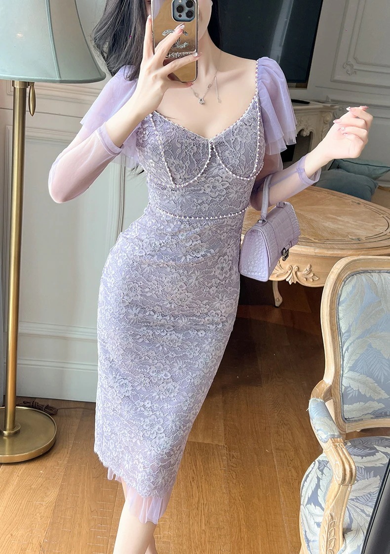 【JY.上品】 2025秋冬新品 花柄 レース ワンピース パープル 紫 ワンピース パーティードレス キャバ 着痩せ 大人 同窓会 披露宴 卒業式 結婚式 演奏会 ウェディング 二次会 発表会 メガ 【JY.上品】 2025秋冬新品 花柄 レース ワンピース パープル 紫 ワンピース パーティードレス キャバ 着痩せ 大人 同窓会 披露宴 卒業式 結婚式 演奏会 ウェディング 二次会 発表会 メガ