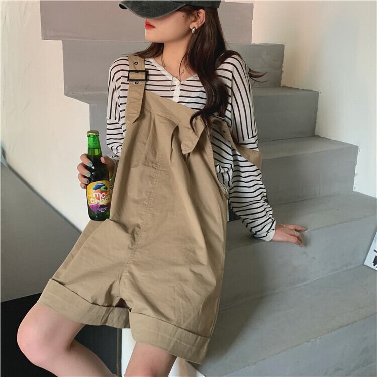 オールインワン つなぎ レディース ミニ 袖なし ワイド 裾ワイド 綿 ポリエステル かわいい 大人可愛い シンプル カジュアル おしゃれ こなれ感 ラフ 個性的 抜け感 ラブリー キュート 無地 春