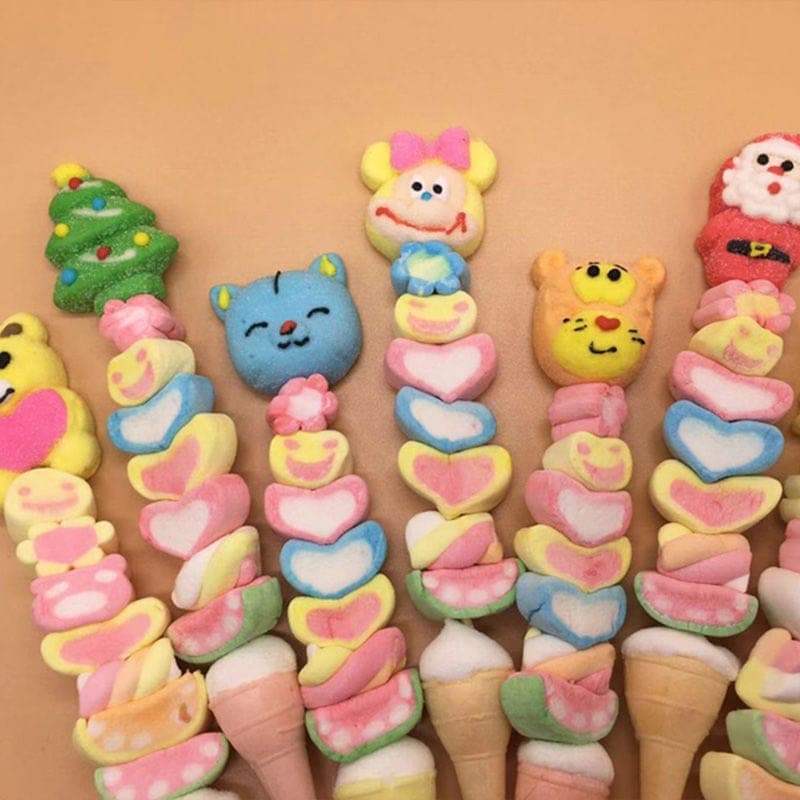 漫画動物マシュマロチュアンチュアンル 35g 串砂糖漬けホーズかわいいキャンディ 誕生日プレゼント