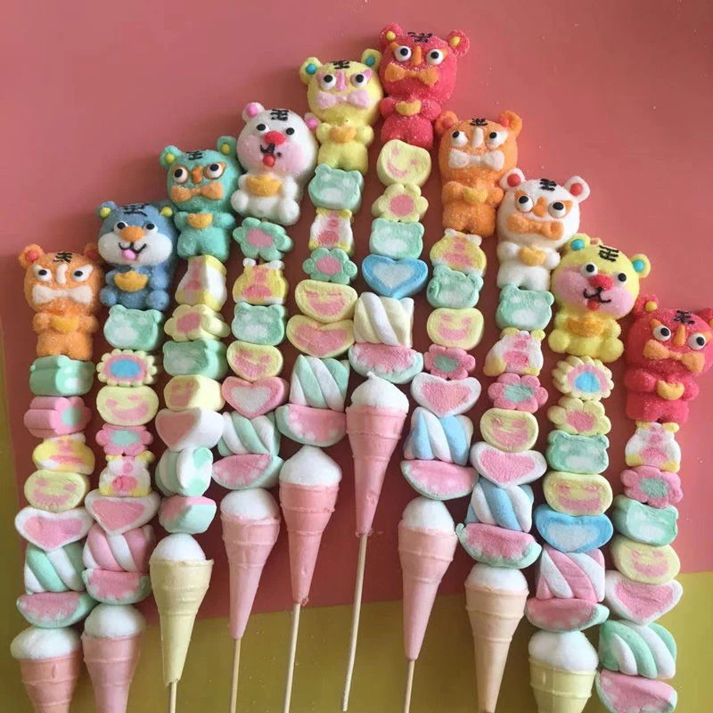 漫画動物マシュマロチュアンチュアンル 35g 串砂糖漬けホーズかわいいキャンディ 誕生日プレゼント