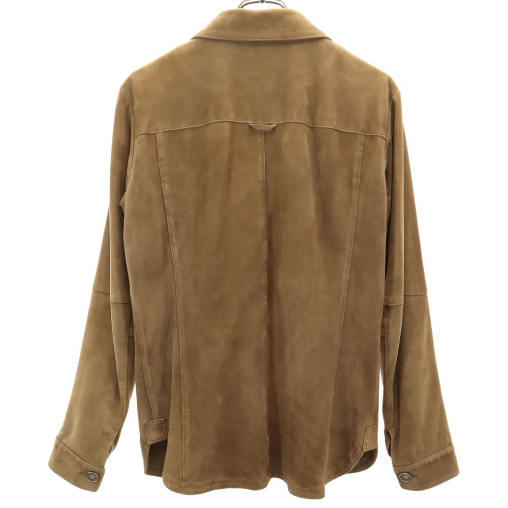 極美品◎EMMETI ライダースジャケットシングルスウェード山羊革50