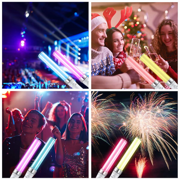 15色 ペンライト 2本セット コンサートライト ライブ イベント サイリウム キンブレシート LED アイドル ツアー 電池 単四