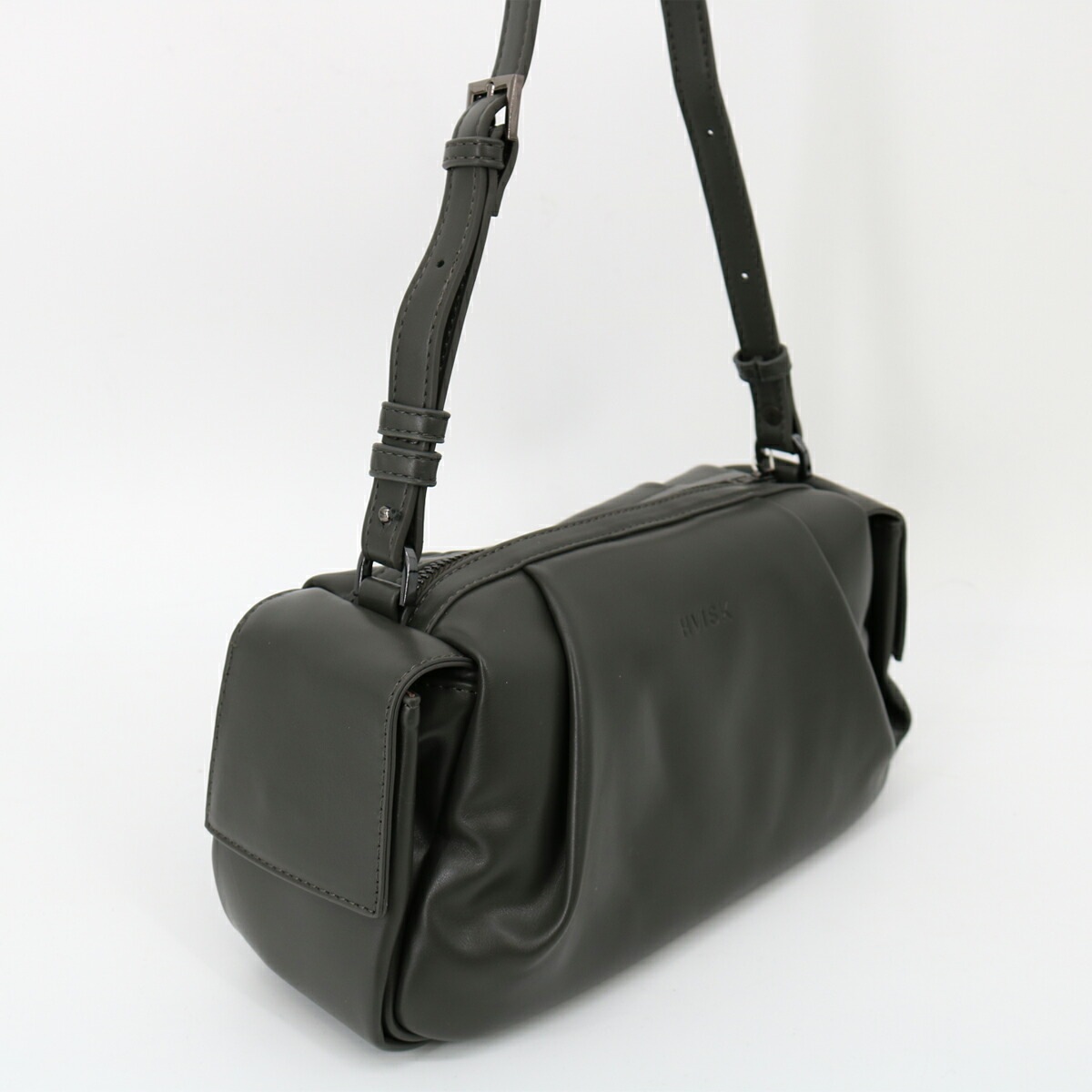 Elbie Soft Structure Shadow Grey Butter White ショルダーバッグ ハンドバッグ 2way レディース クロスボディ ポシェット